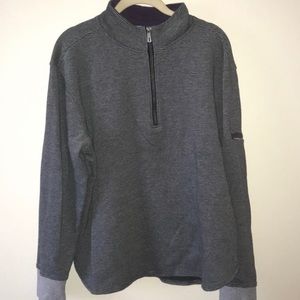 Robert Graham Gray Quarter Zip Pullover